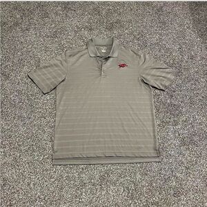 Champion Gray Polo Shirt with Logo